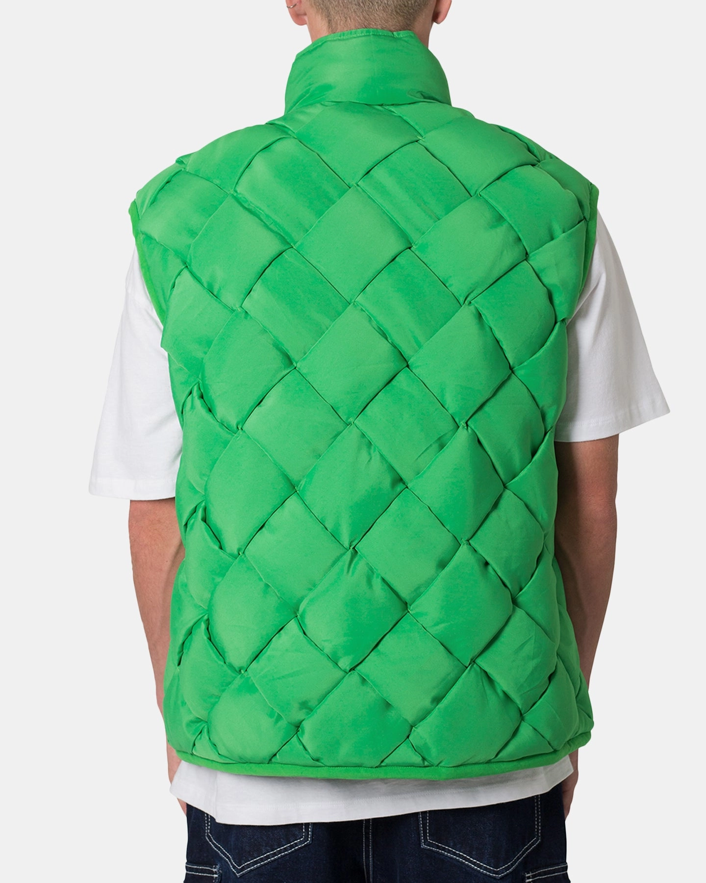 Medal MNML Woven Puffer Vest Green
