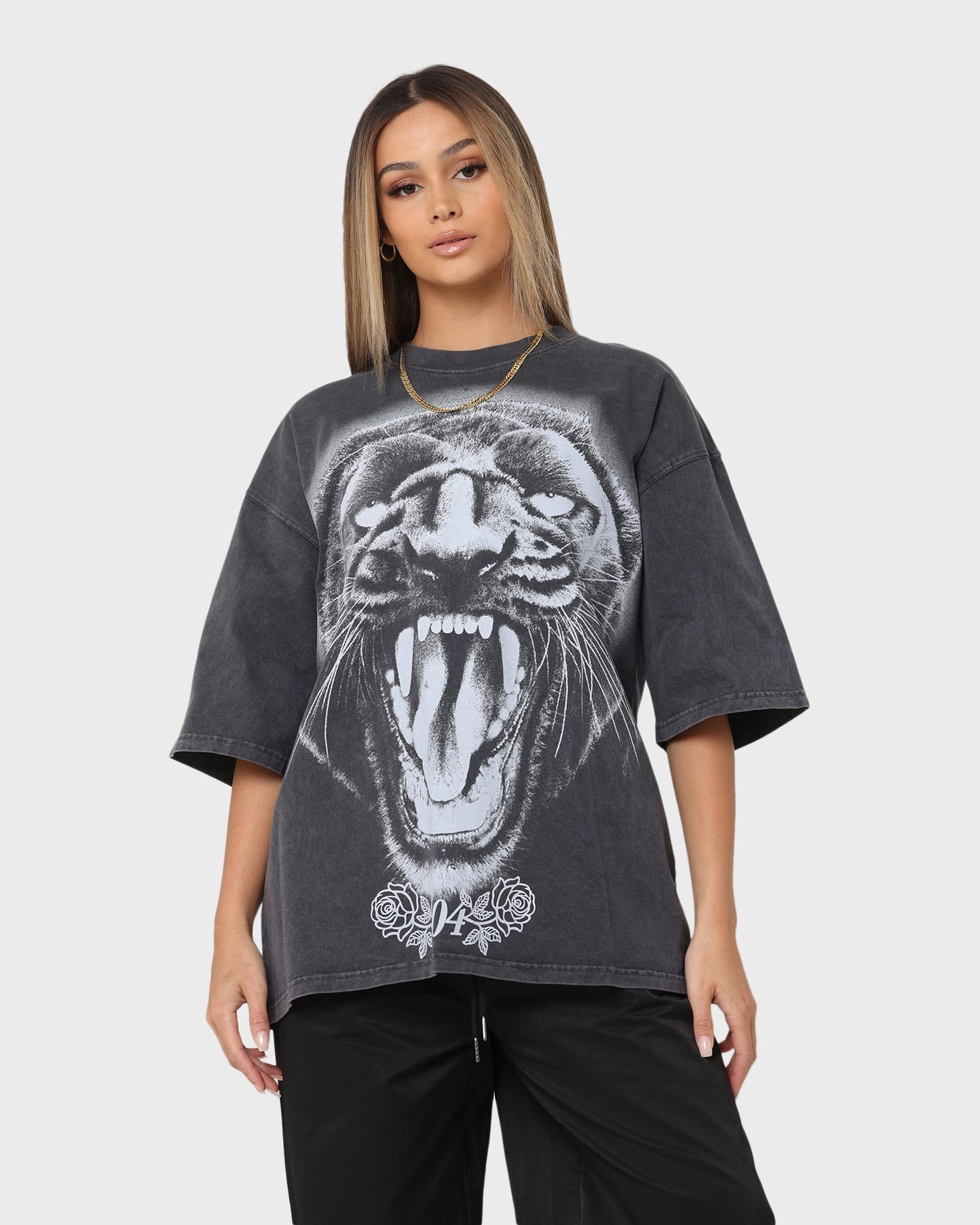 404 Pantheress Vintage T-Shirt Charcoal Multi Directional Stretch Outdoor Smart