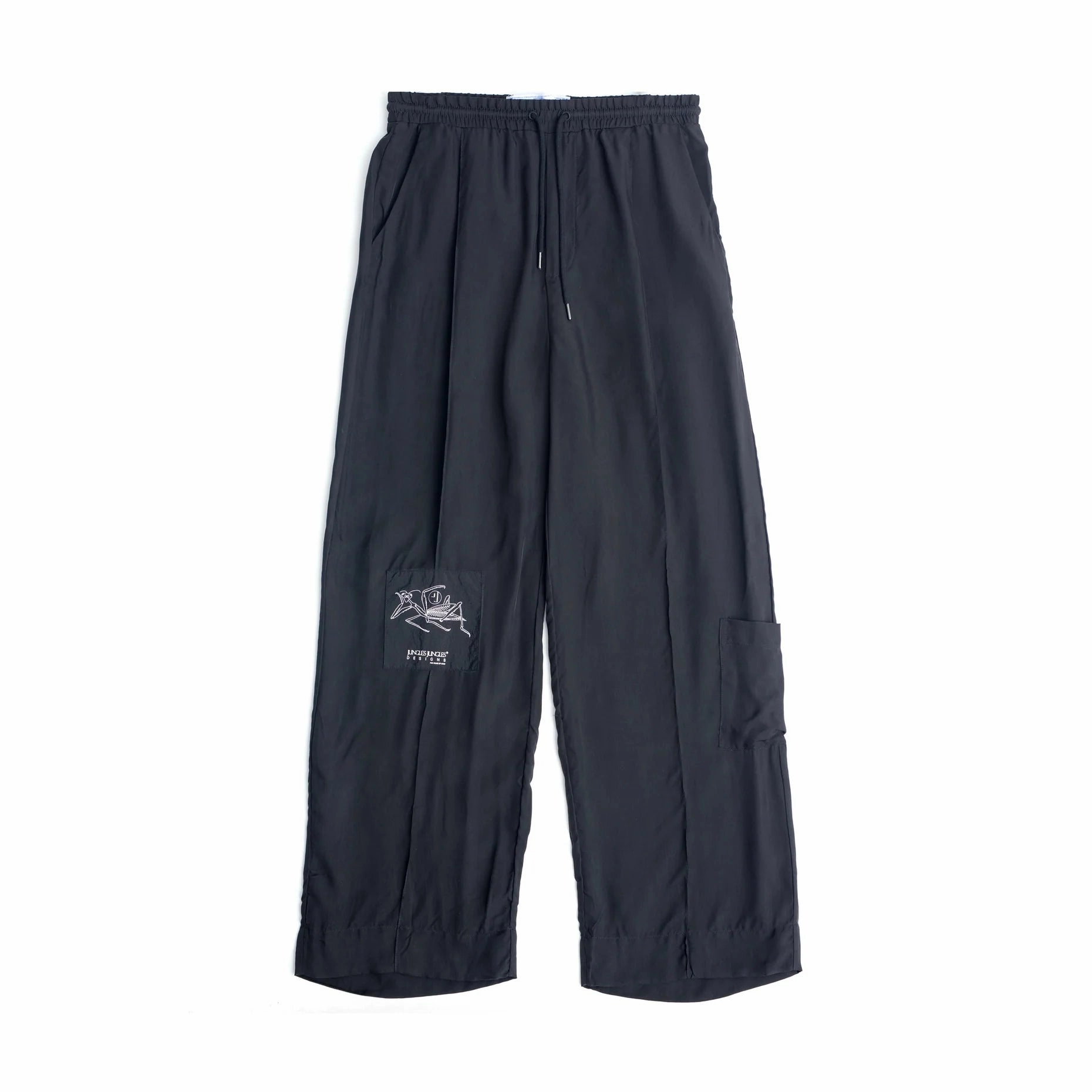 Jungles Jungles Design For Peace Of Mind Cupro Pant 'Black' EcoFriendlyBlend Street Comfort