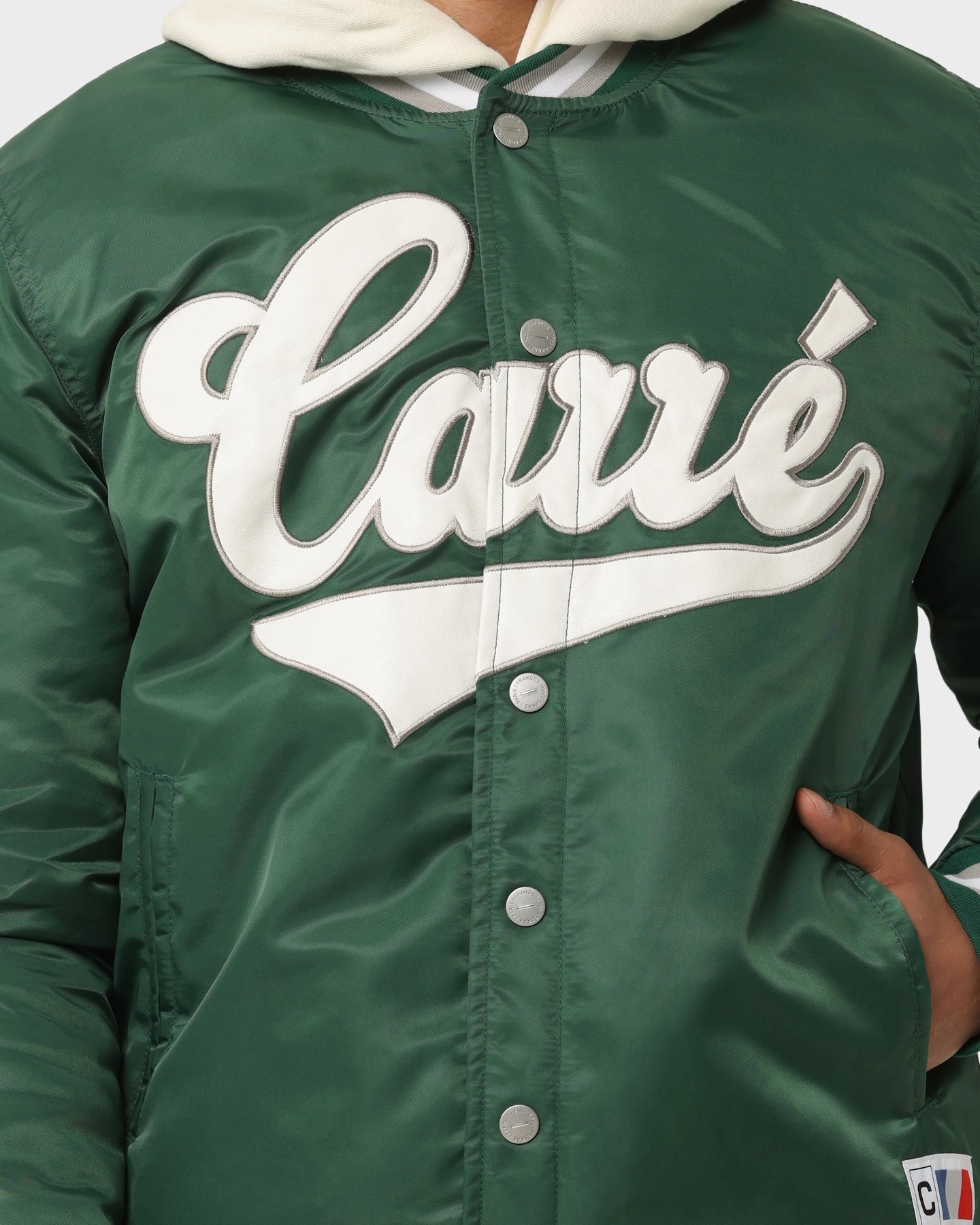Relaxed Layer Carr?? PDB Varsity Jacket Green