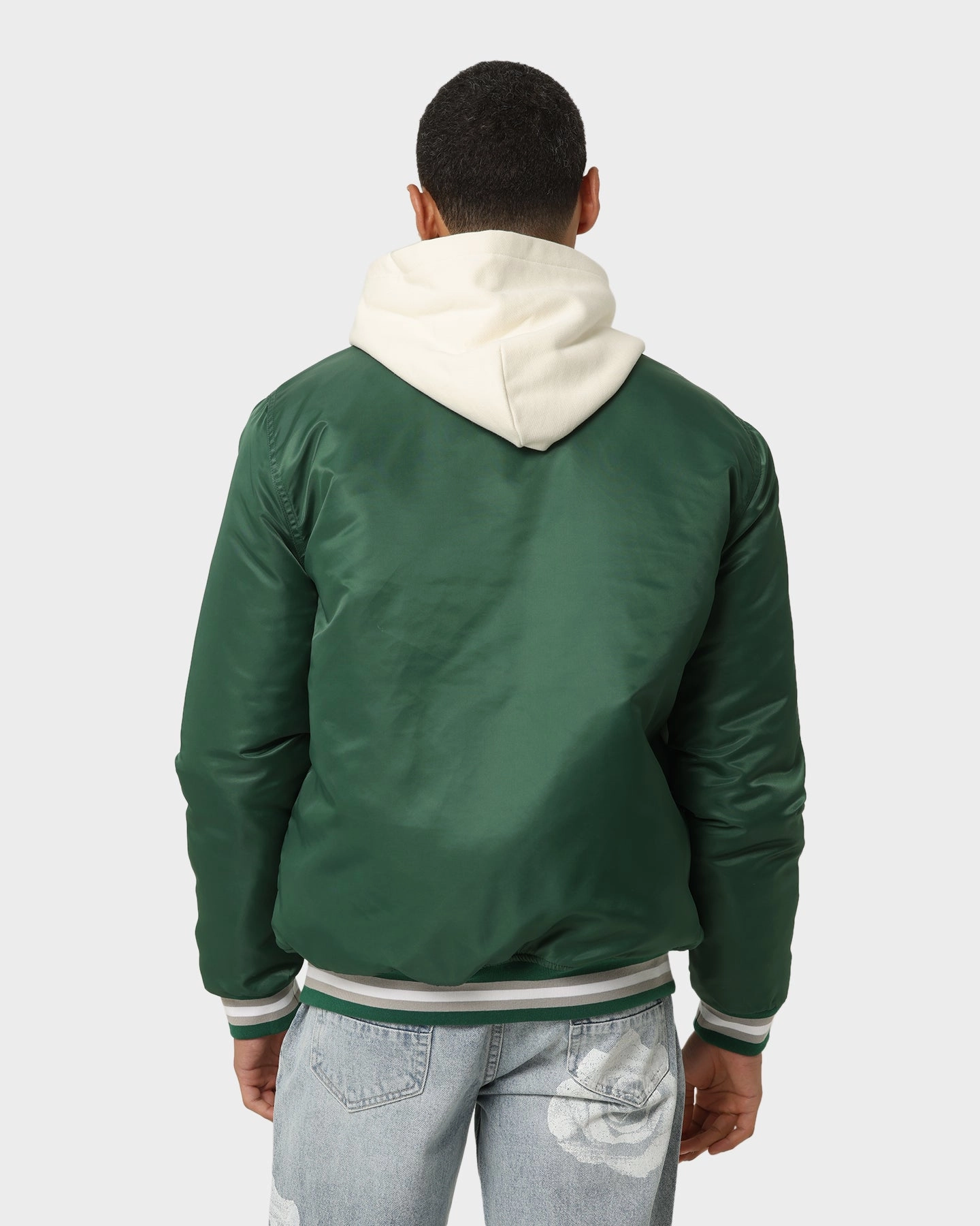 Carr?? PDB Varsity Jacket Green Dual Zip Functionality