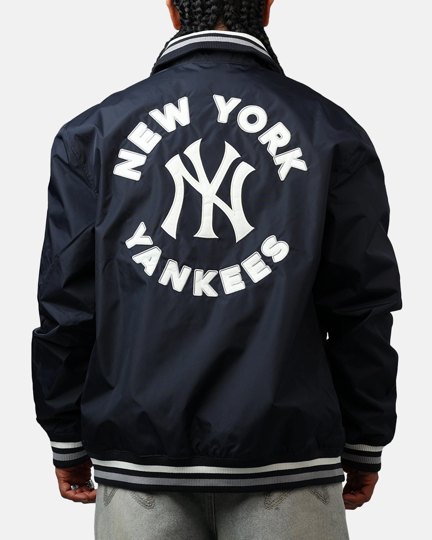 New Era New York Yankees Throwback Jacket Navy Flexible Layer summer season