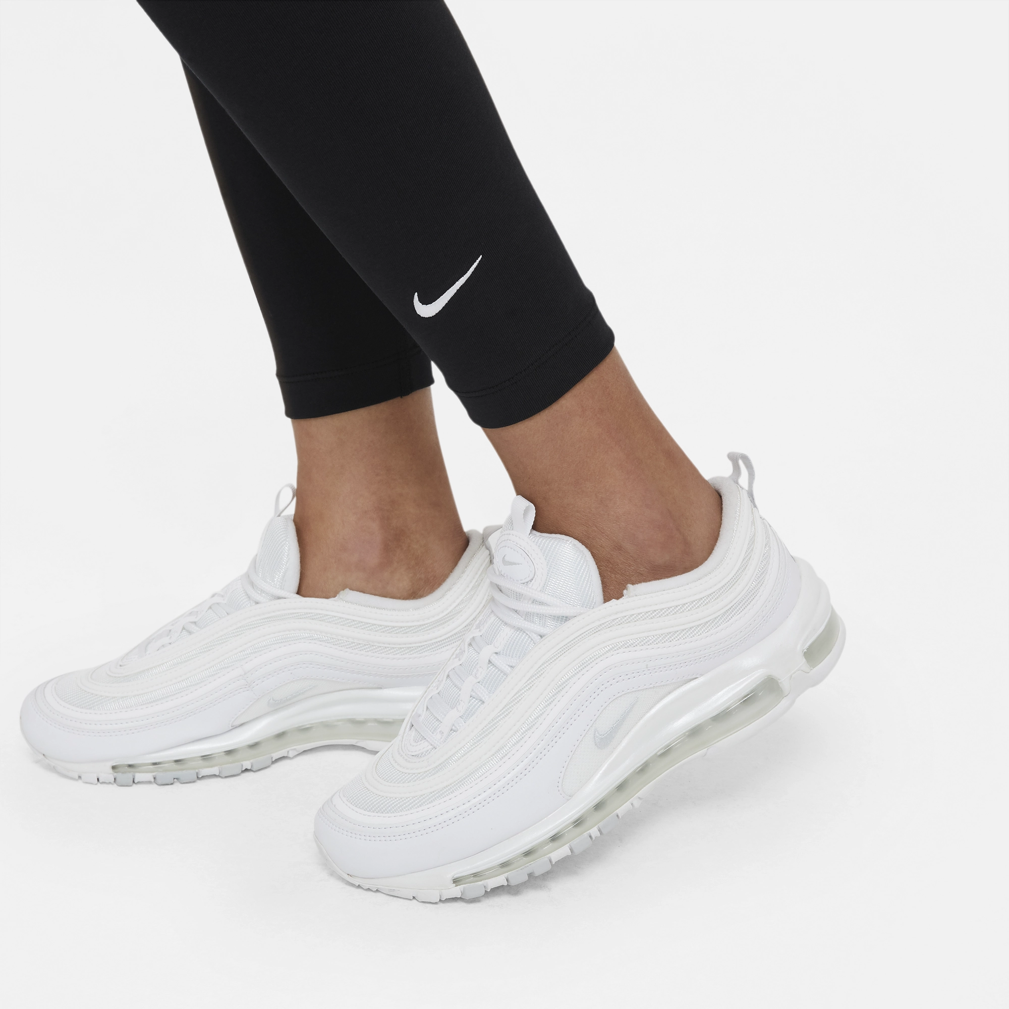 Womens Nike Sportswear Essential Leggings 'Black' Flattering Design Wear SustainableManufacturing