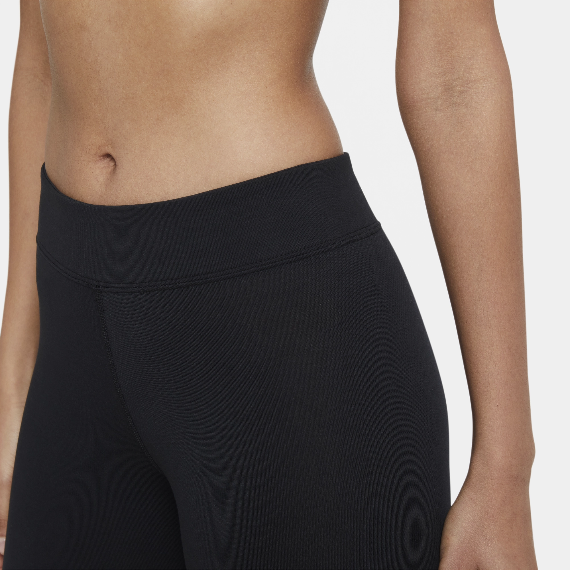 Womens Nike Sportswear Essential Leggings 'Black' Blackout fabric Comfort Layer Wear