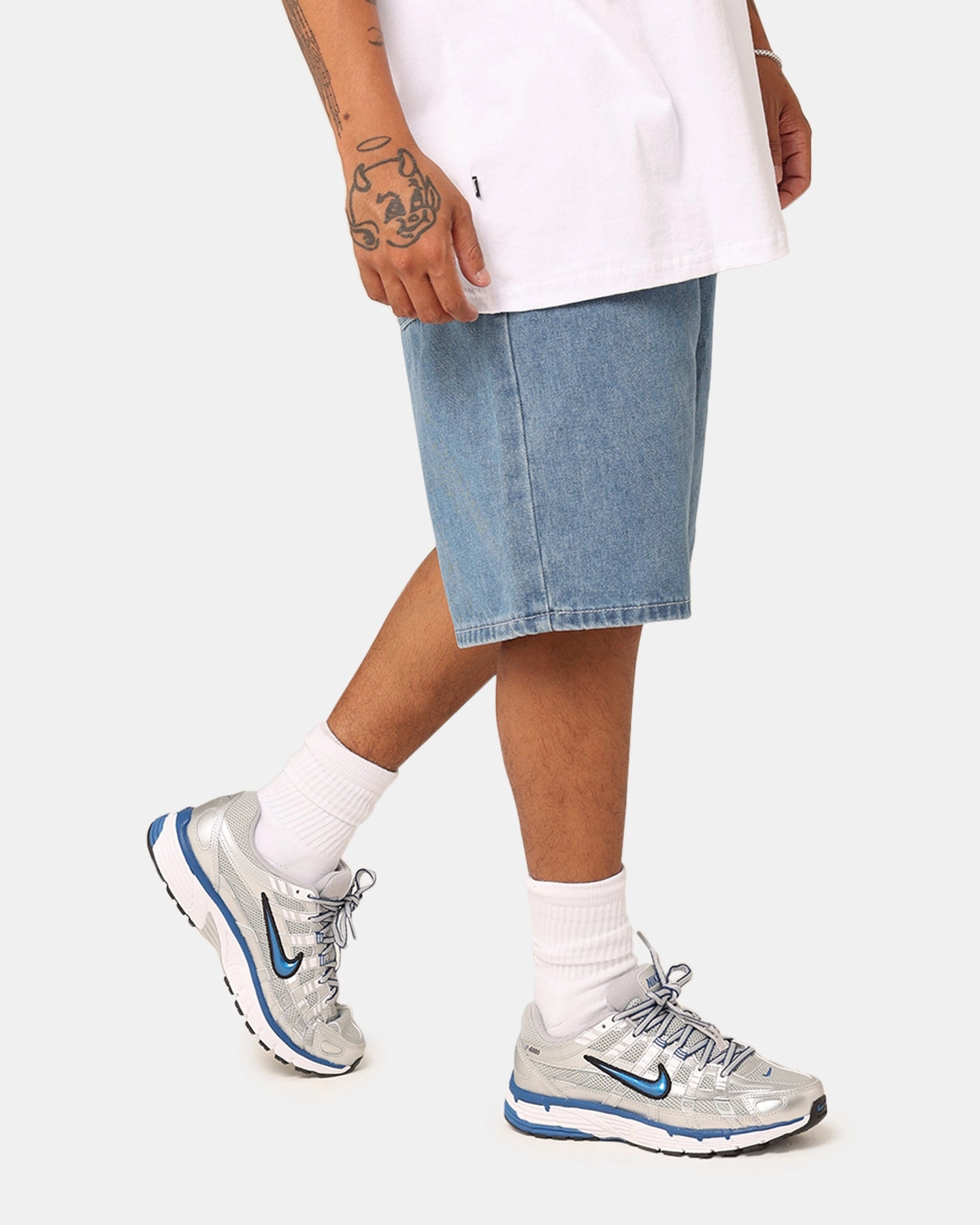 Water Repellent Coating Crisp Texture Stussy Denim Big Ol' Shorts Mid Denim