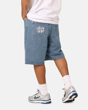 Stussy Denim Big Ol' Shorts Mid Denim Noise Free Fabric