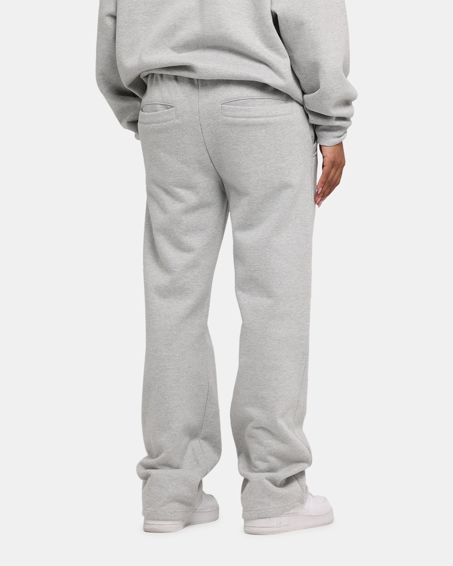 Carre Prestige Script Sweatpants Grey Marle All Time Use