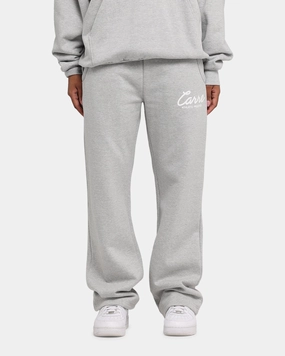Carre Prestige Script Sweatpants Grey Marle Effortless Wear Breathable activewear