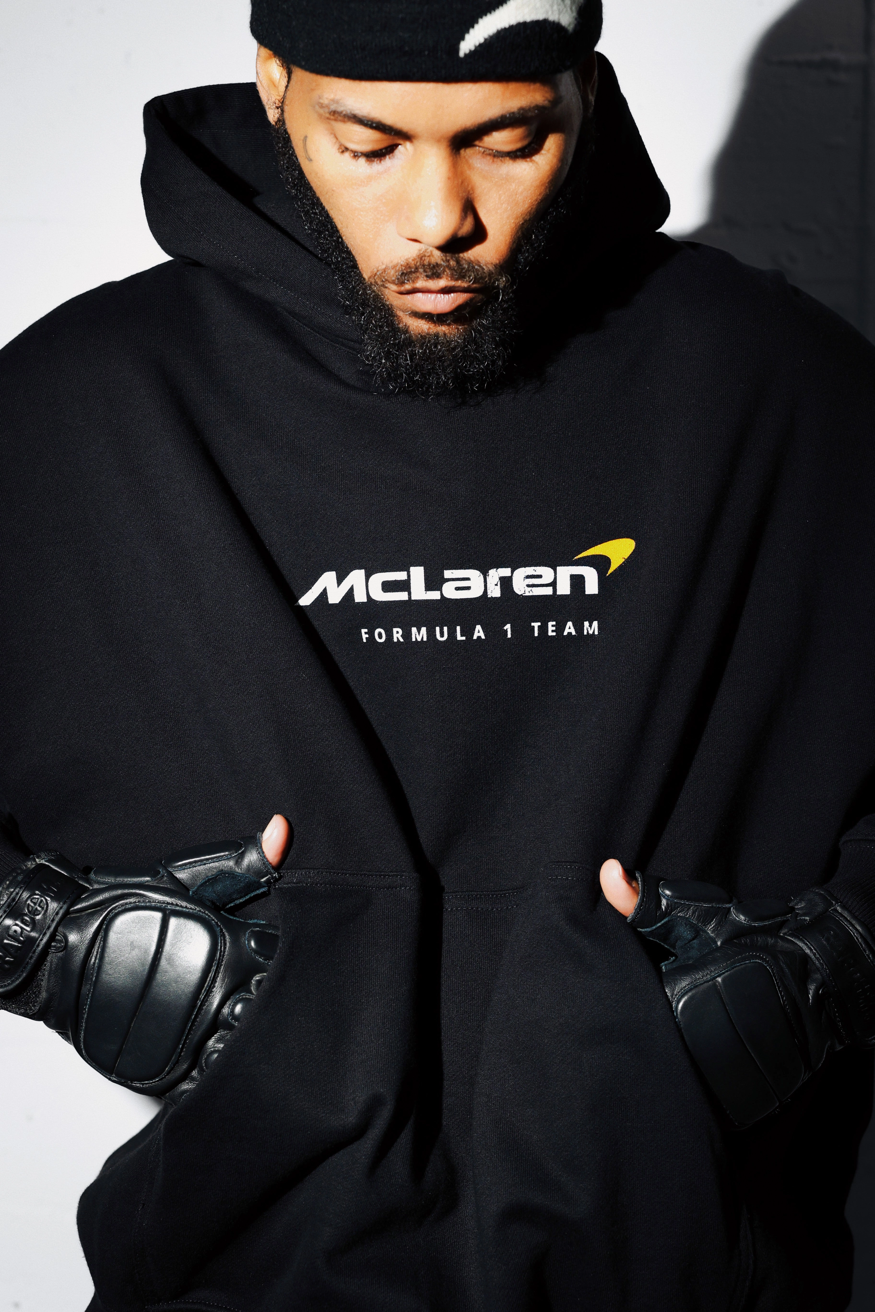 Casual Warmth Winter Outer Layer Culture Kings X Mclaren 'Las Vegas Grand Prix 2024' Piastri And Norris Hoodie Black