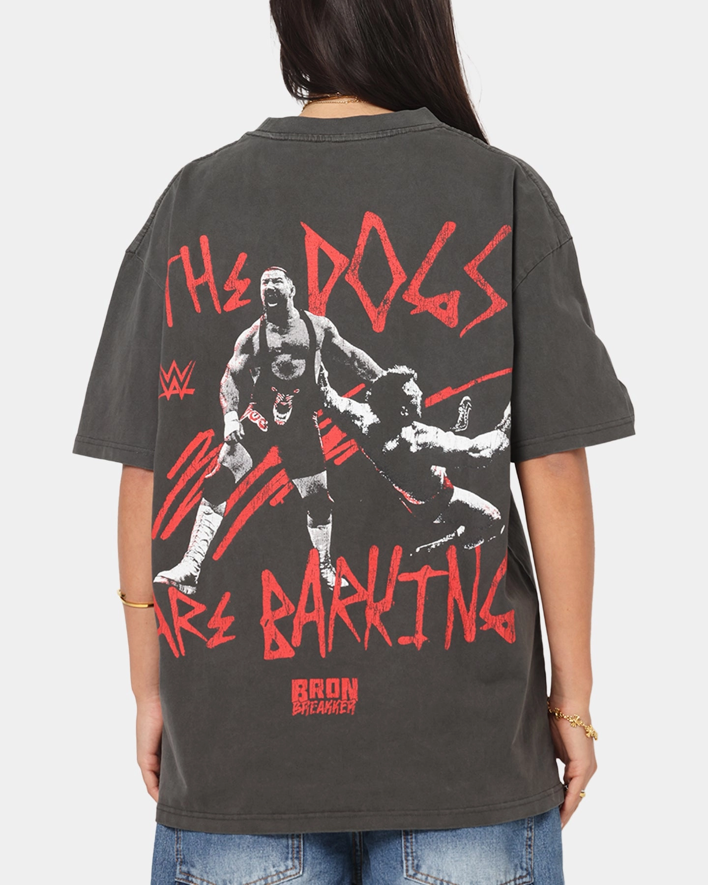 Fresh Outfit Style Culture Kings X WWE Ron Breaker Heavy T-Shirt Black Wash