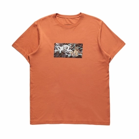 Odor-resistant Active Trend Maharishi Triptych Water Dragon T- Shirt  'Rust'