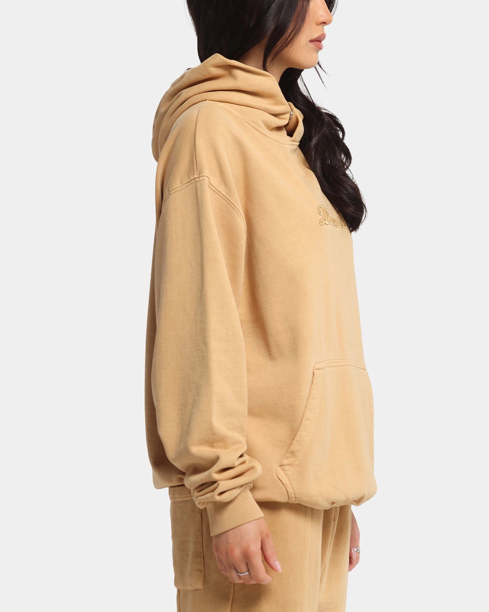 Minimalist Style Dreamville Tonal Hoodie Sand Wash