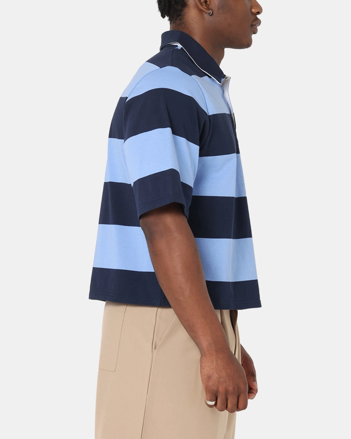XXIII Rugby Polo T-Shirt Navy/Blue Lightweight Knit Anti Odor Technology