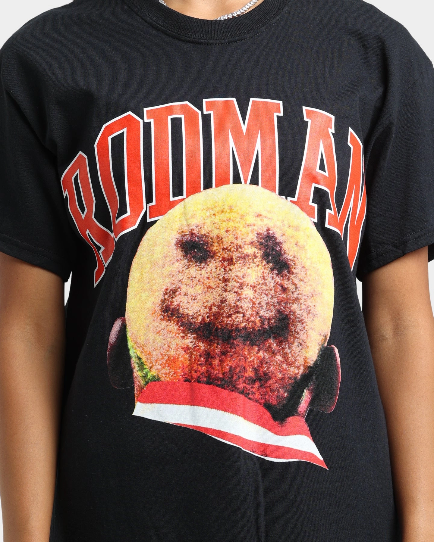 Rodman Brand Rodman Hair T-Shirt Black Textured Surface