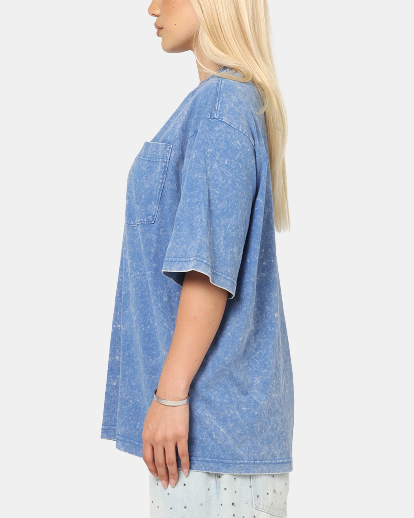 EasyCareFabric G-Star Acid Wash Boxy T-Shirt Blue
