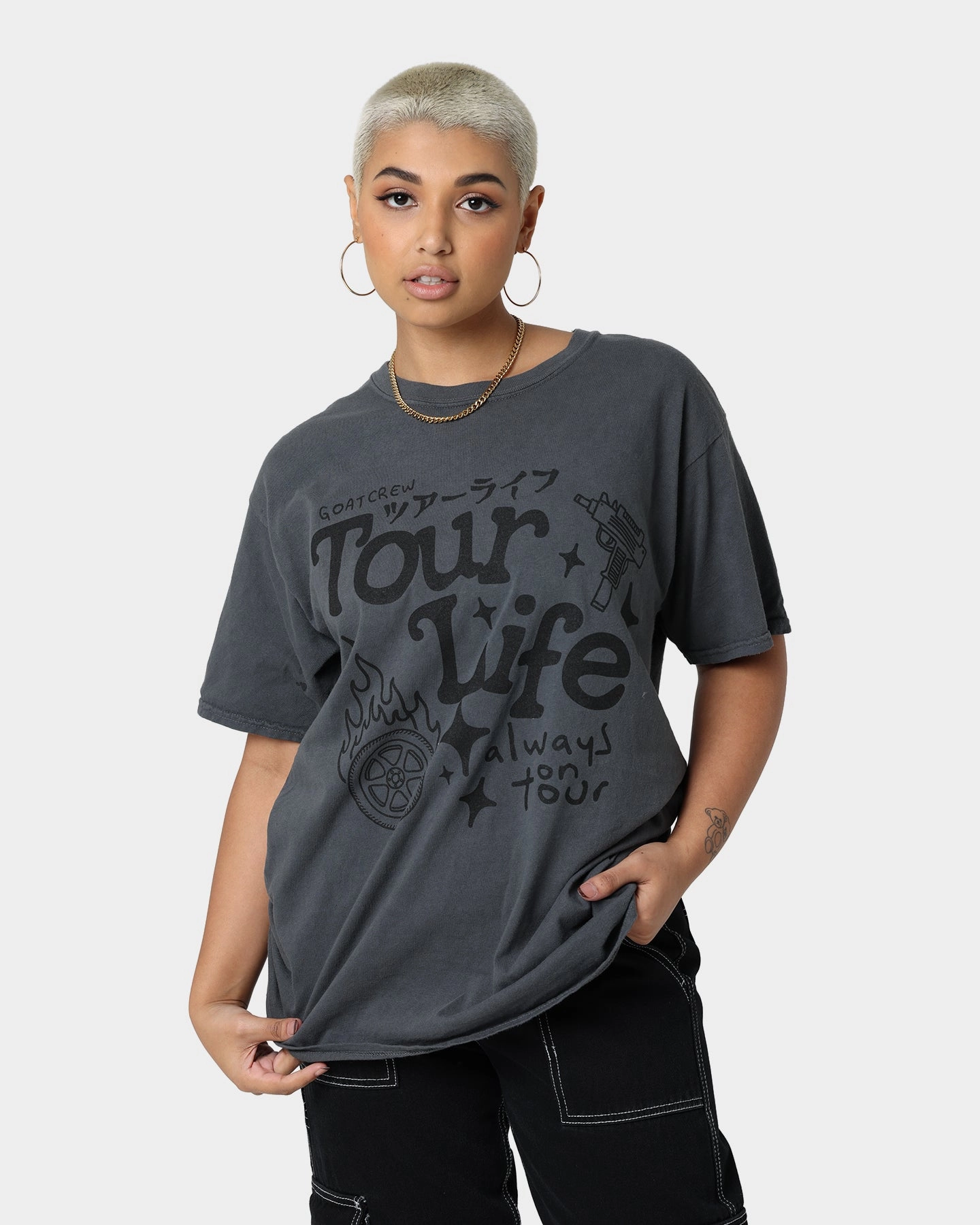 Cool Style Goat Crew Tourlife T-Shirt Off Black