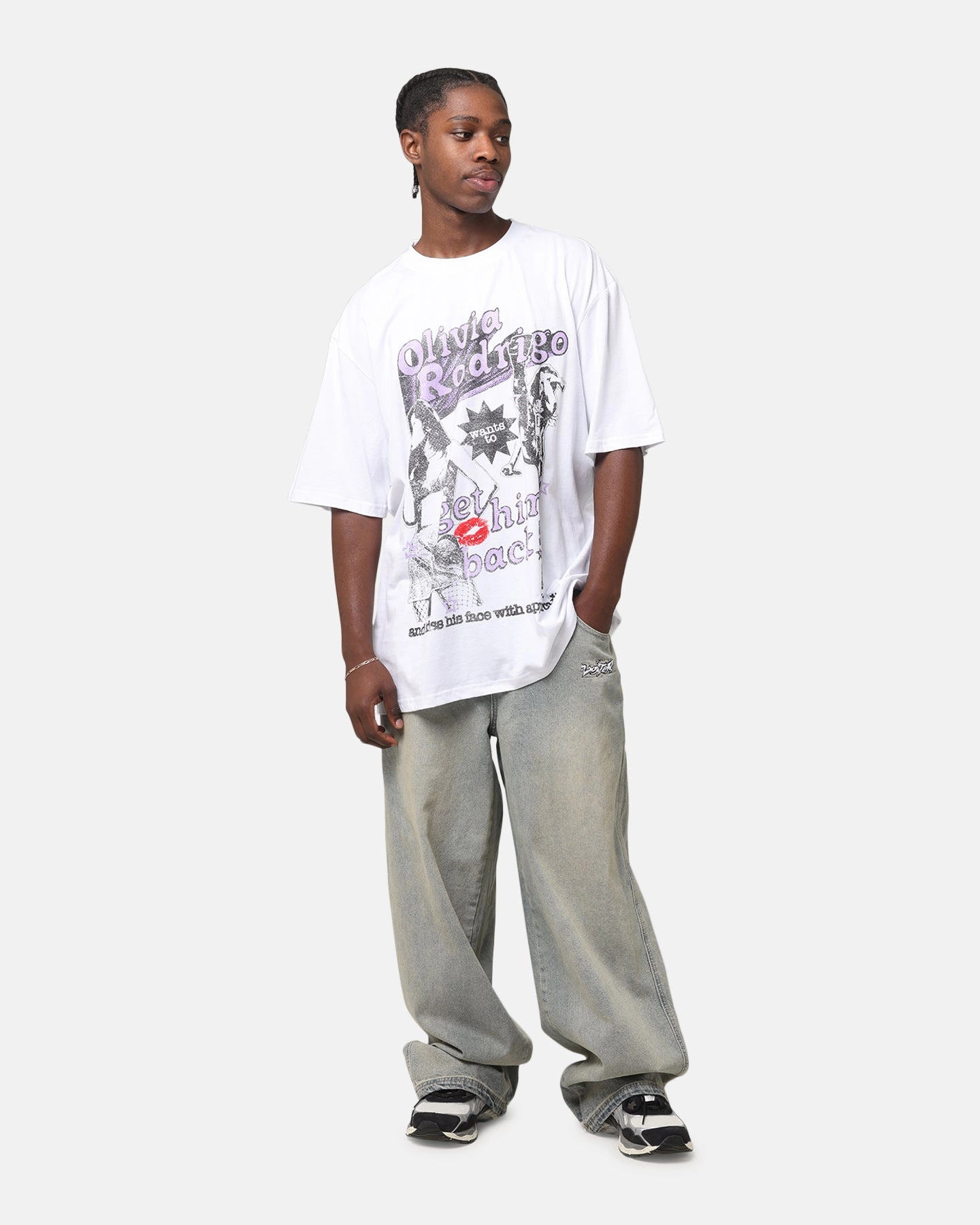 LightweightBlend Effortless Daywear Olivia Rodrigo Spill Her Guts T-Shirt White