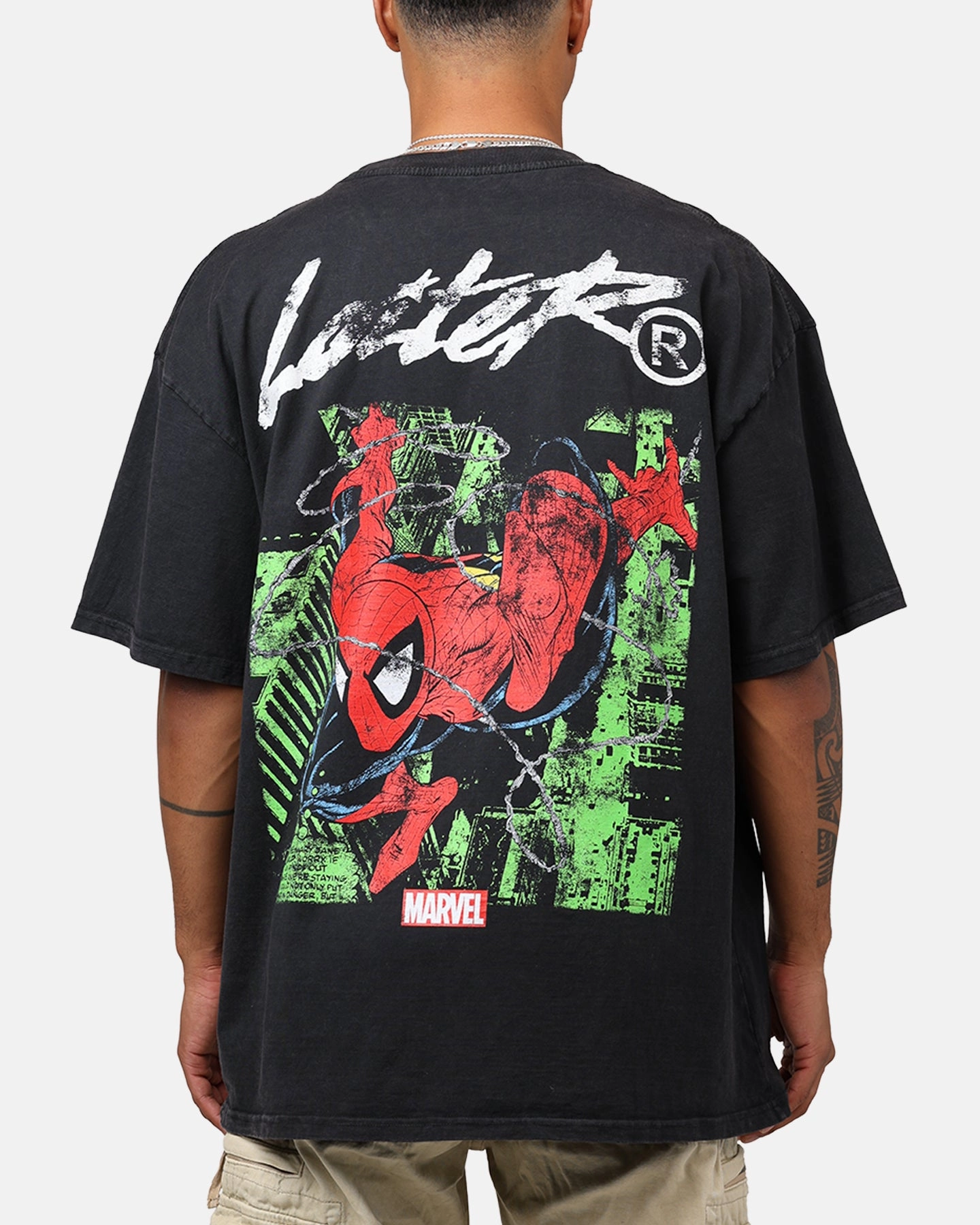 Marvel Spider-Man T-Shirt Charcoal Valentine's Day Outdoor Wear