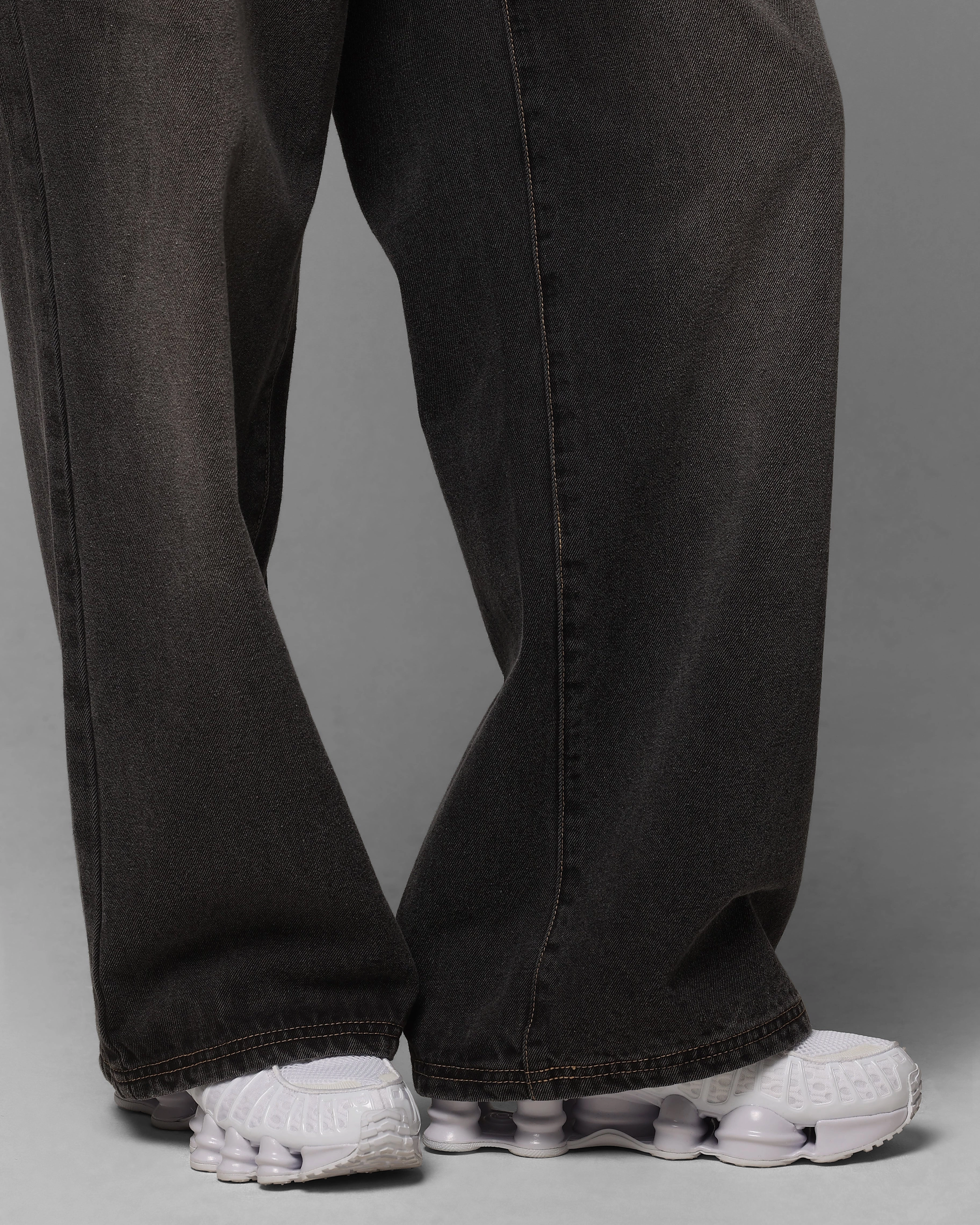 Loiter Star Layered Jeans Vintage Black Minimalist Pocket Layout Everyday Eco Friendly Earthy