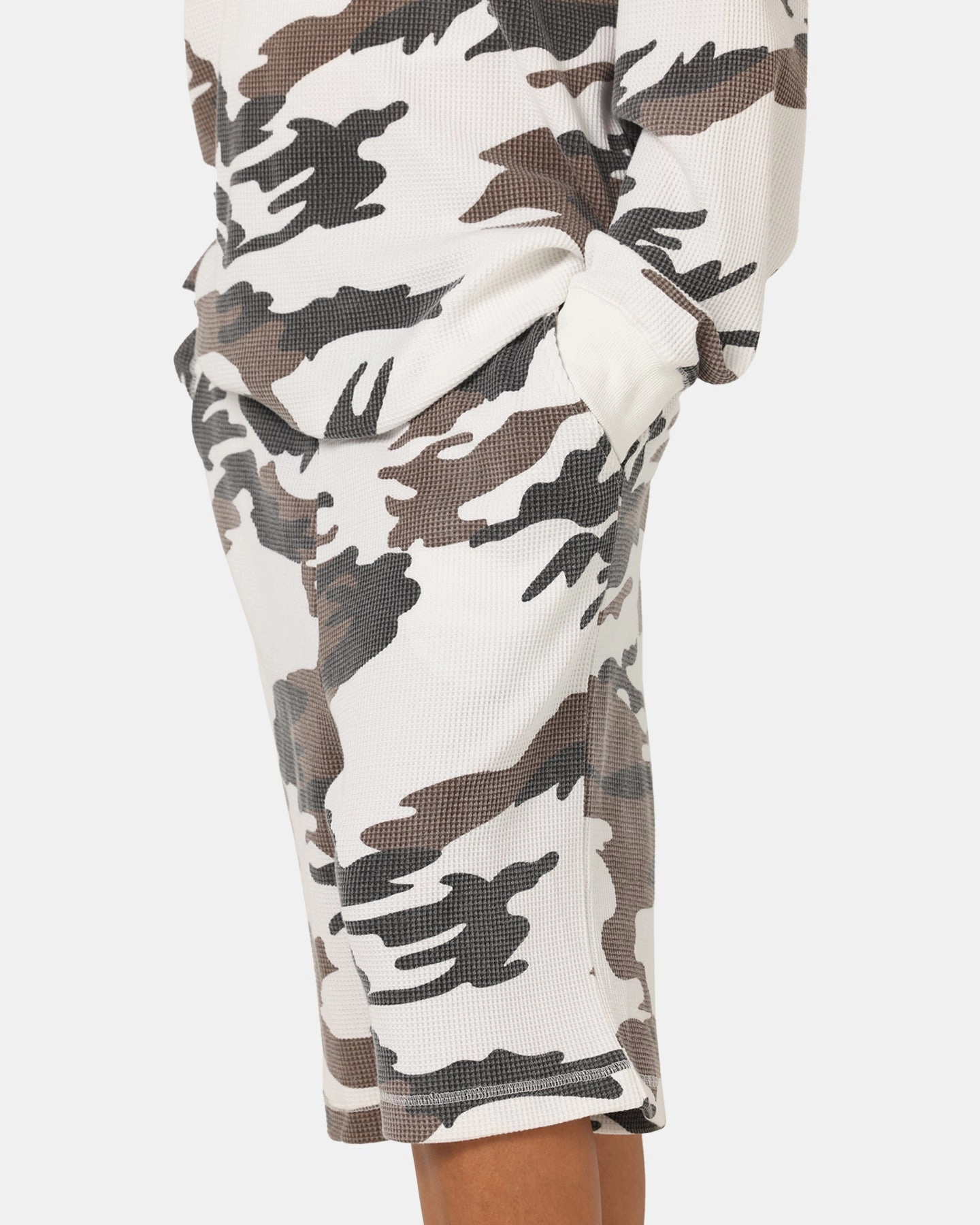 Antibacterial XXIII Printed Thermal Shorts Snow Camo