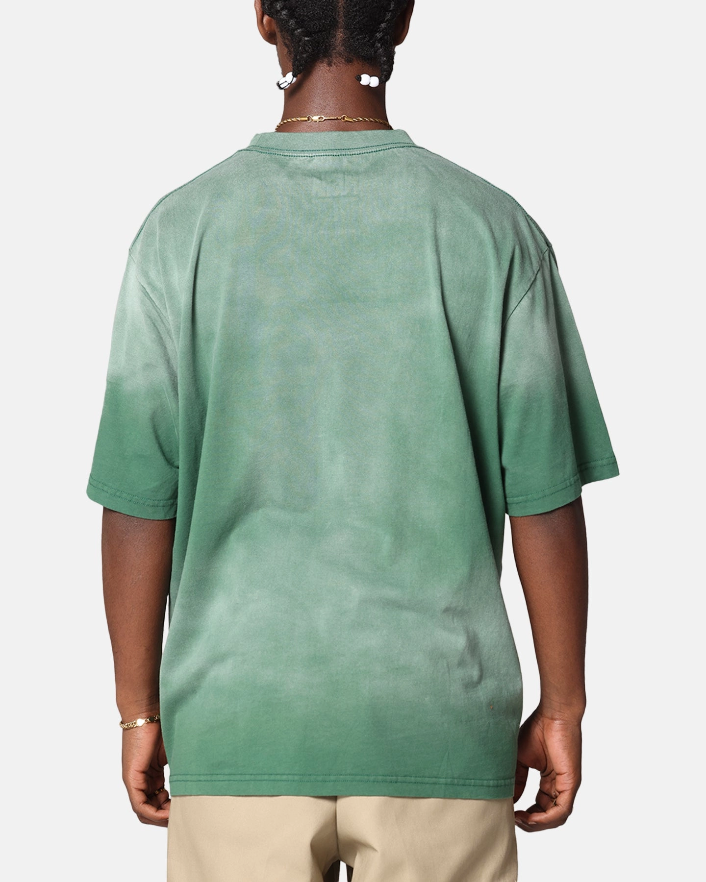 Low Impact Processing anti static Pusha T Pusha T Hem Vintage T-Shirt Washed Green