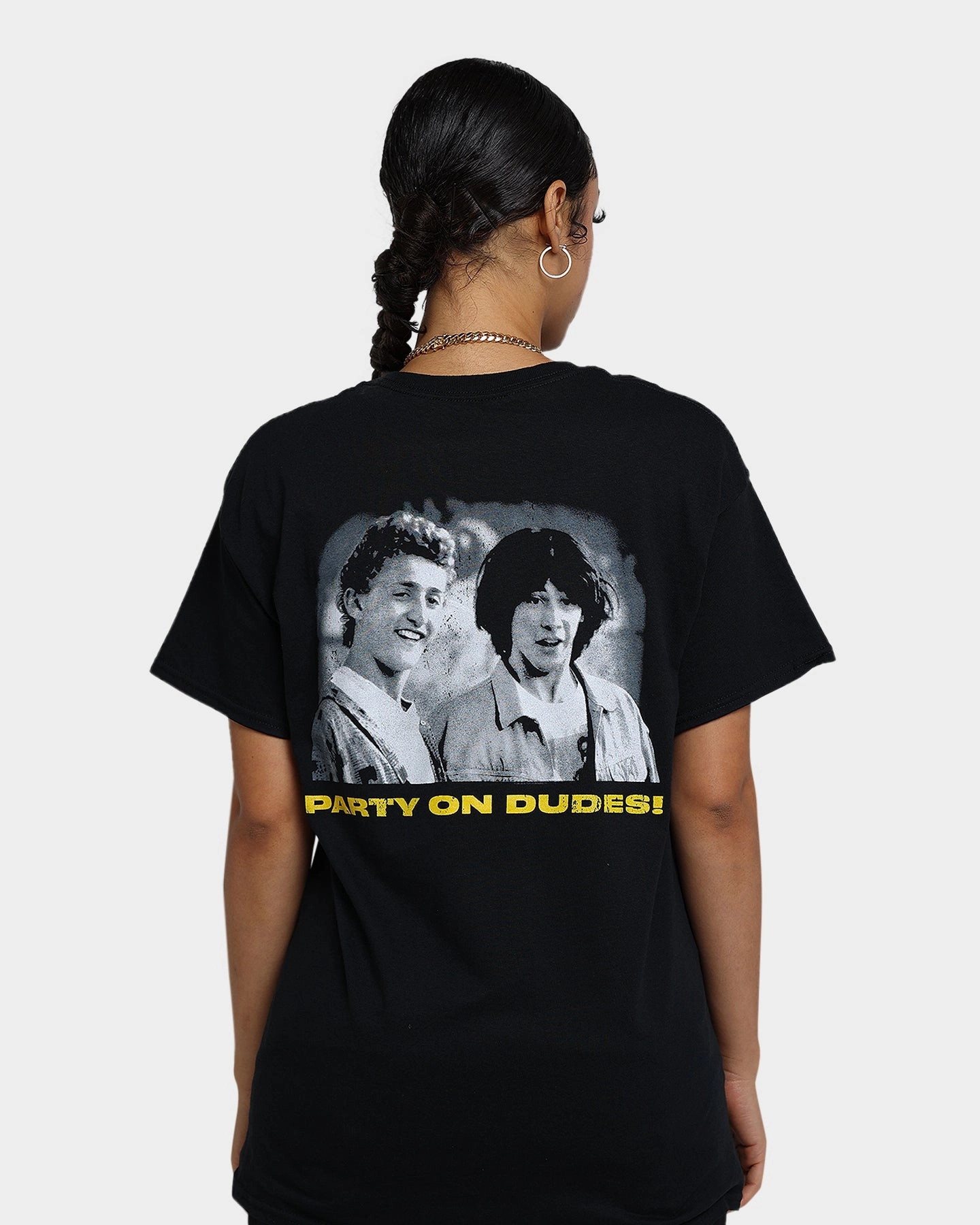 American Thrift X Bill & Ted Excellent Adventure T-Shirt Black Stylish Wear