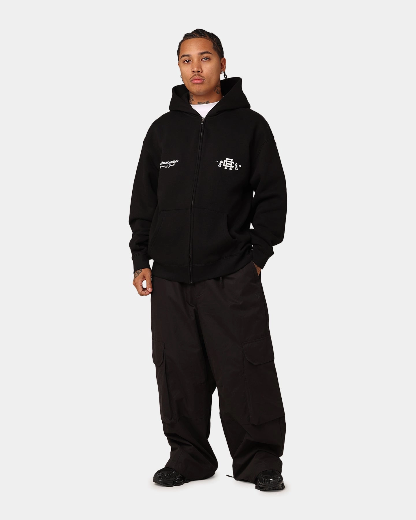 Carr?? Savate Full Zip Hoodie Black Light Comfort Enhance