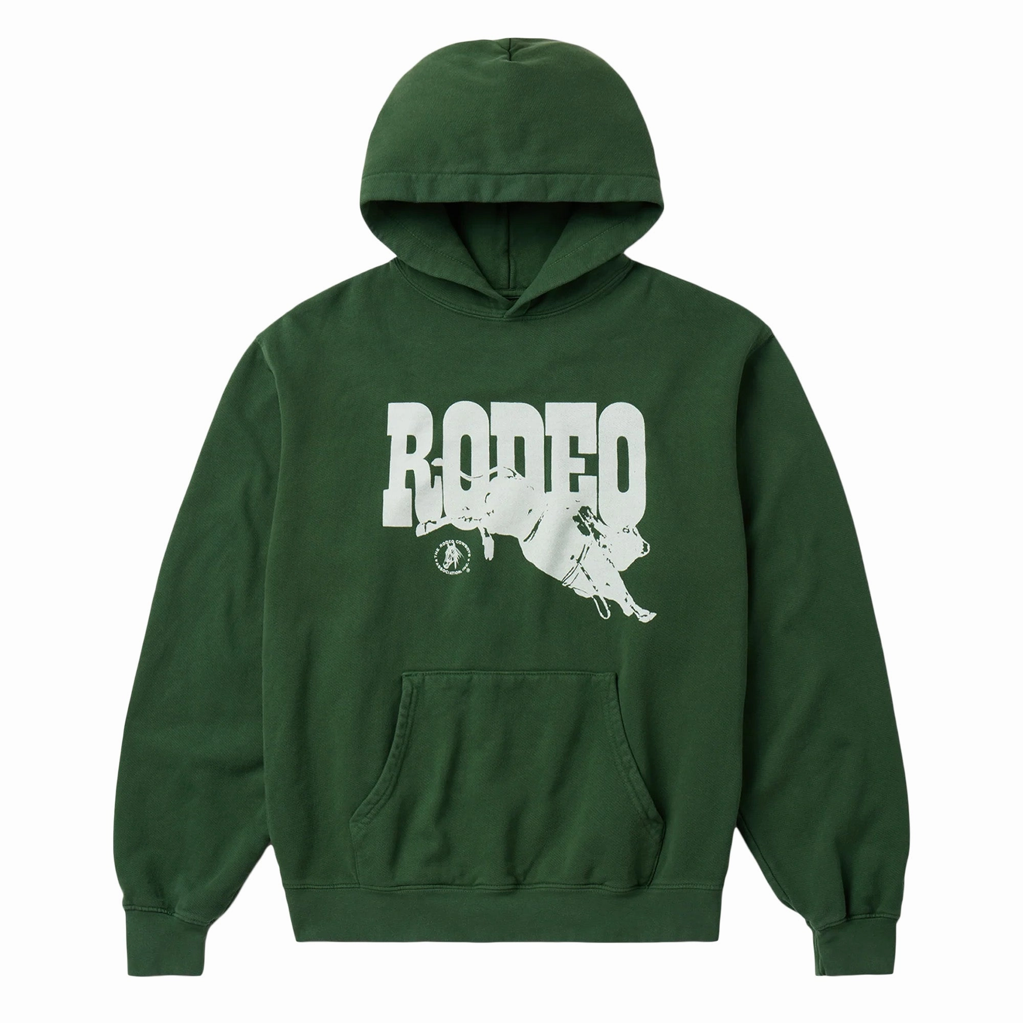 Robust One Of These Days Go Rodeo Hoodie Forest Green'