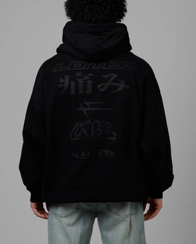 Lipstick Loiter Pain Premium Hoodie Black