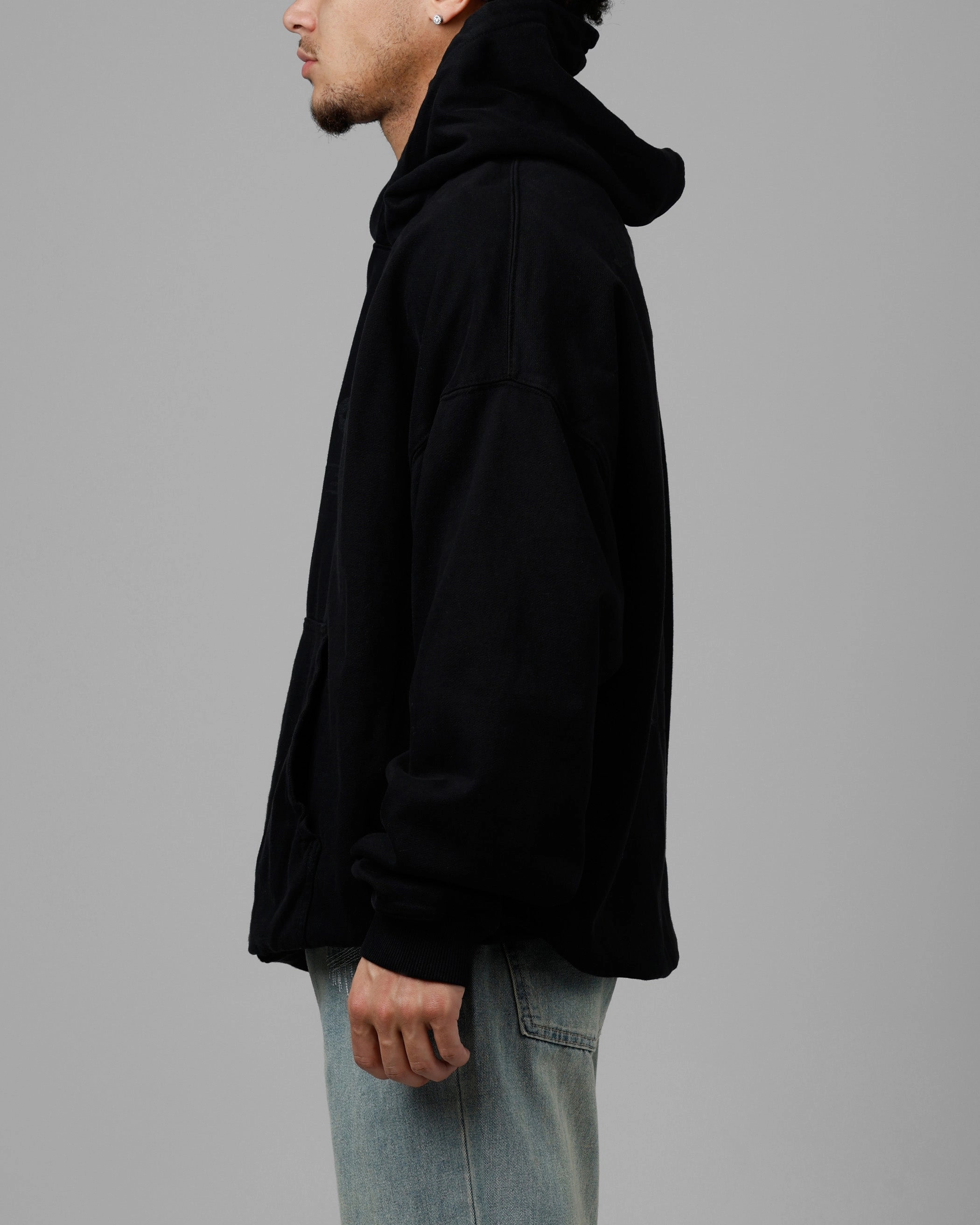 Loiter Pain Premium Hoodie Black Evolve sports practice