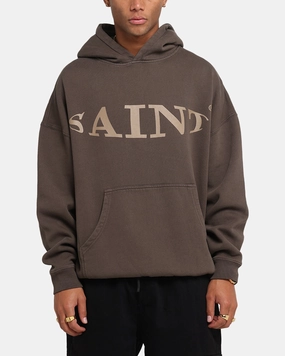 Saint Morta Vision Boxy Hoodie Brown Cultural - valuable Intuitive