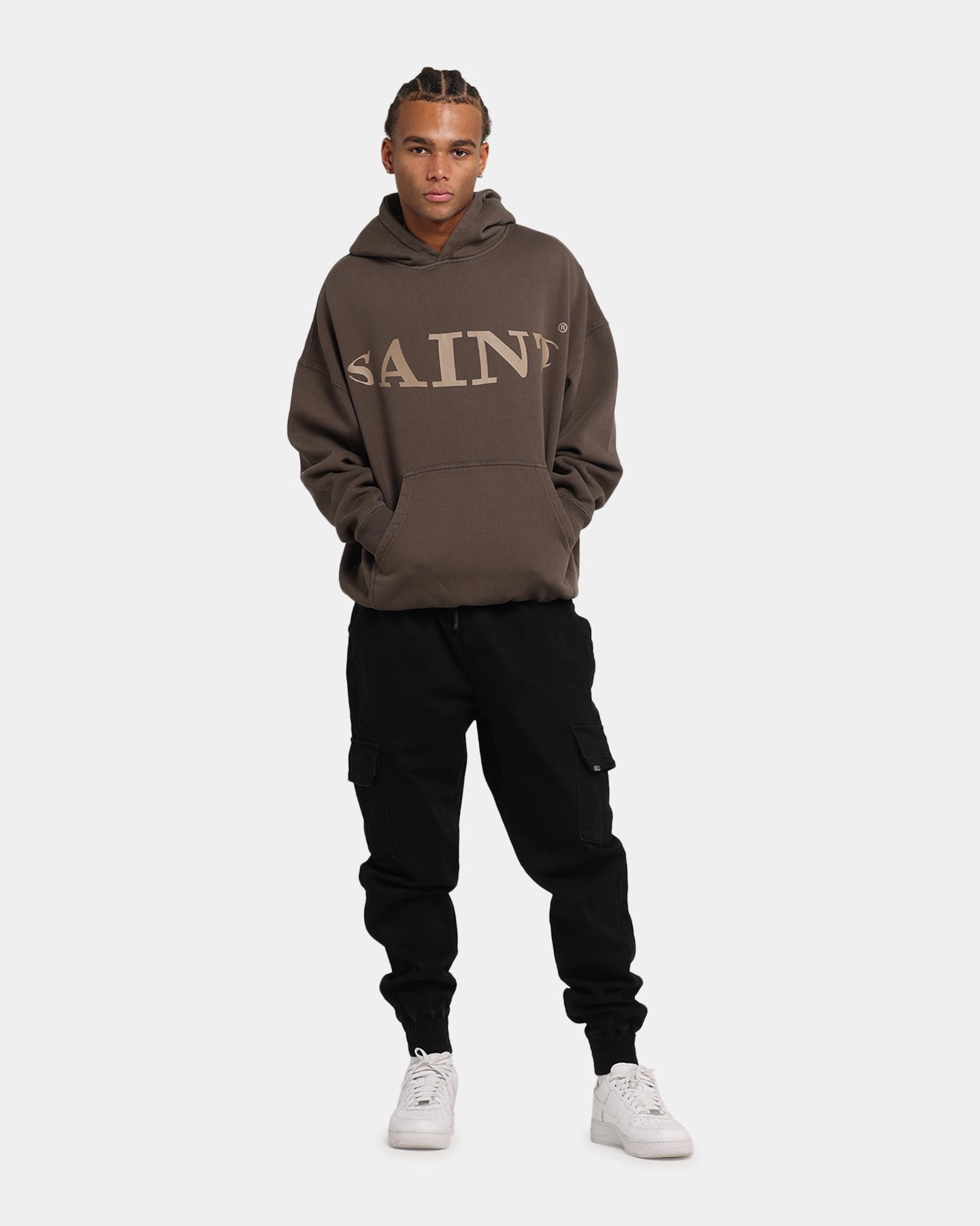 sea mobile Air Comfort Saint Morta Vision Boxy Hoodie Brown
