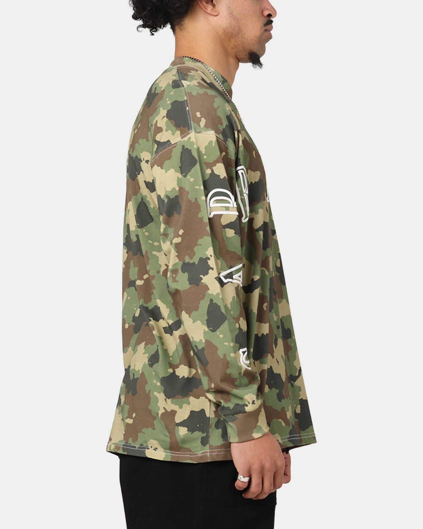 Carre Global Oversized Long Sleeve T-Shirt Camo Summer Wear futuristic