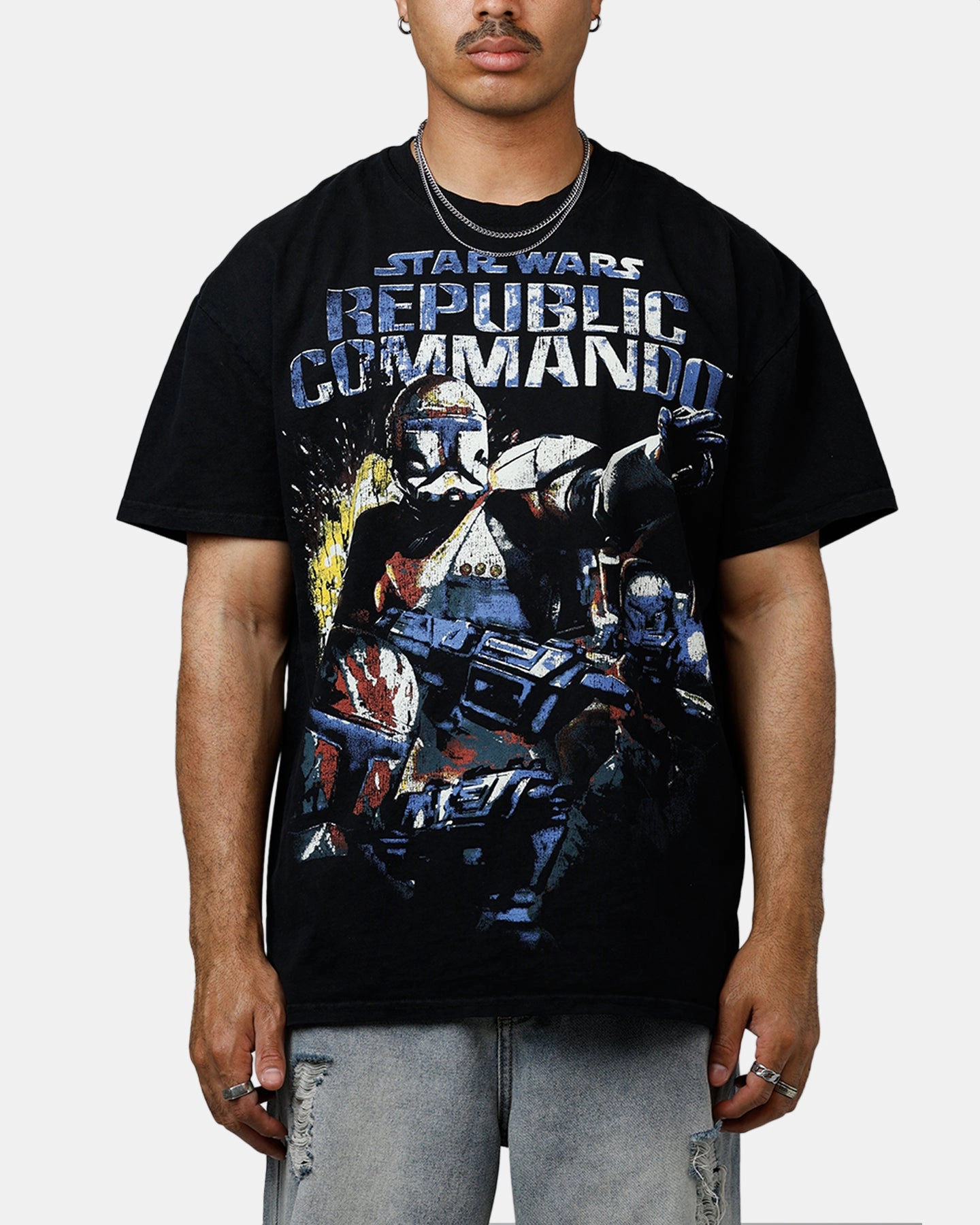 City Look Chilly Wear American Thrift Star Wars Battlefront Republic Commando Heavyweight T-Shirt Black