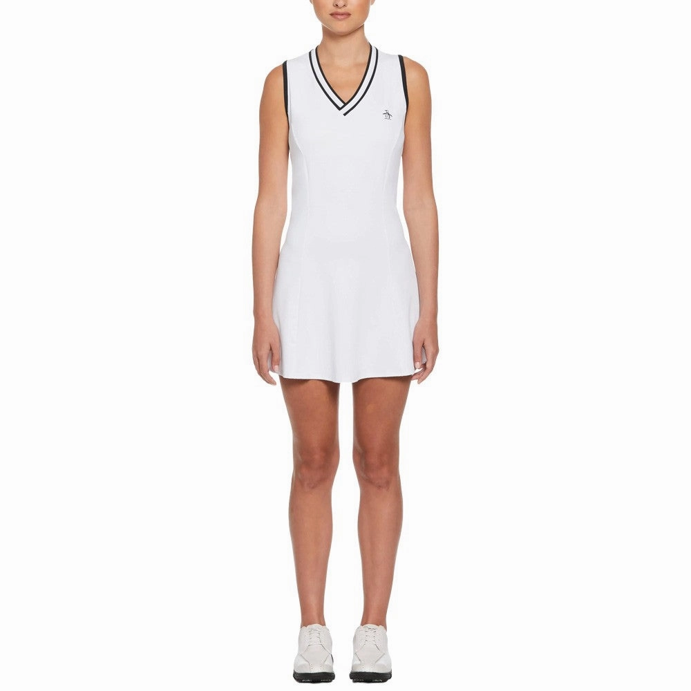 Original Penguin Essential Performance Golf Dress Bright White - SS23 Women Evening Look