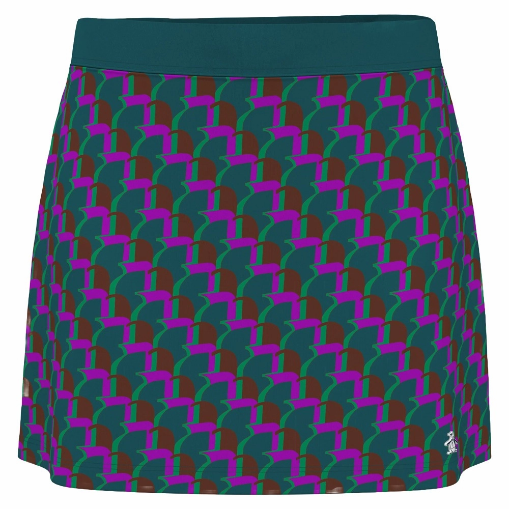 Original Penguin Printed 16" Golf Skort Chesapeake Bay - FA24 Women Ankle length Simple Layers