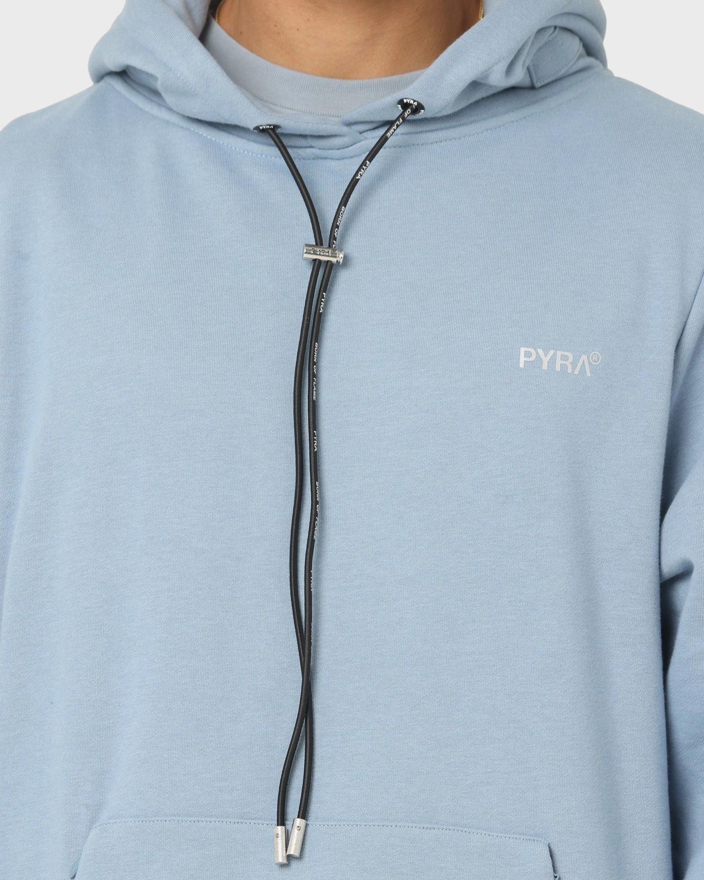 PYRA Flame Hood Dusty Blue Wrap Nano Coated Fabric