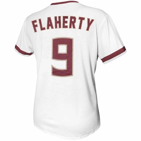 Retro Brand Devyn Flaherty #9 Softball Jersey - White Moisture Wicking Material Lightweight Gear