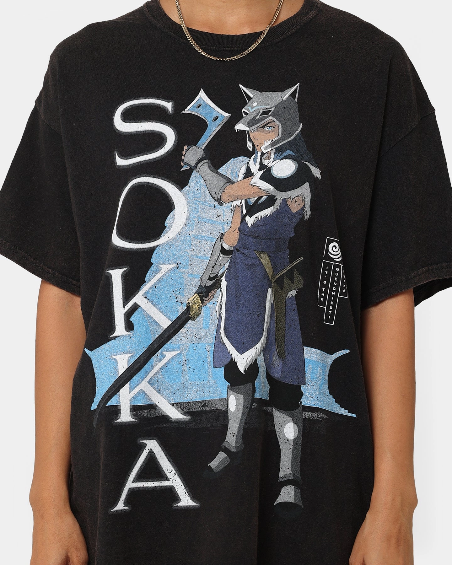 Goat Crew X Avatar: The Last Airbender Sokka Vintage T-Shirt Black Wash Everyday Casual