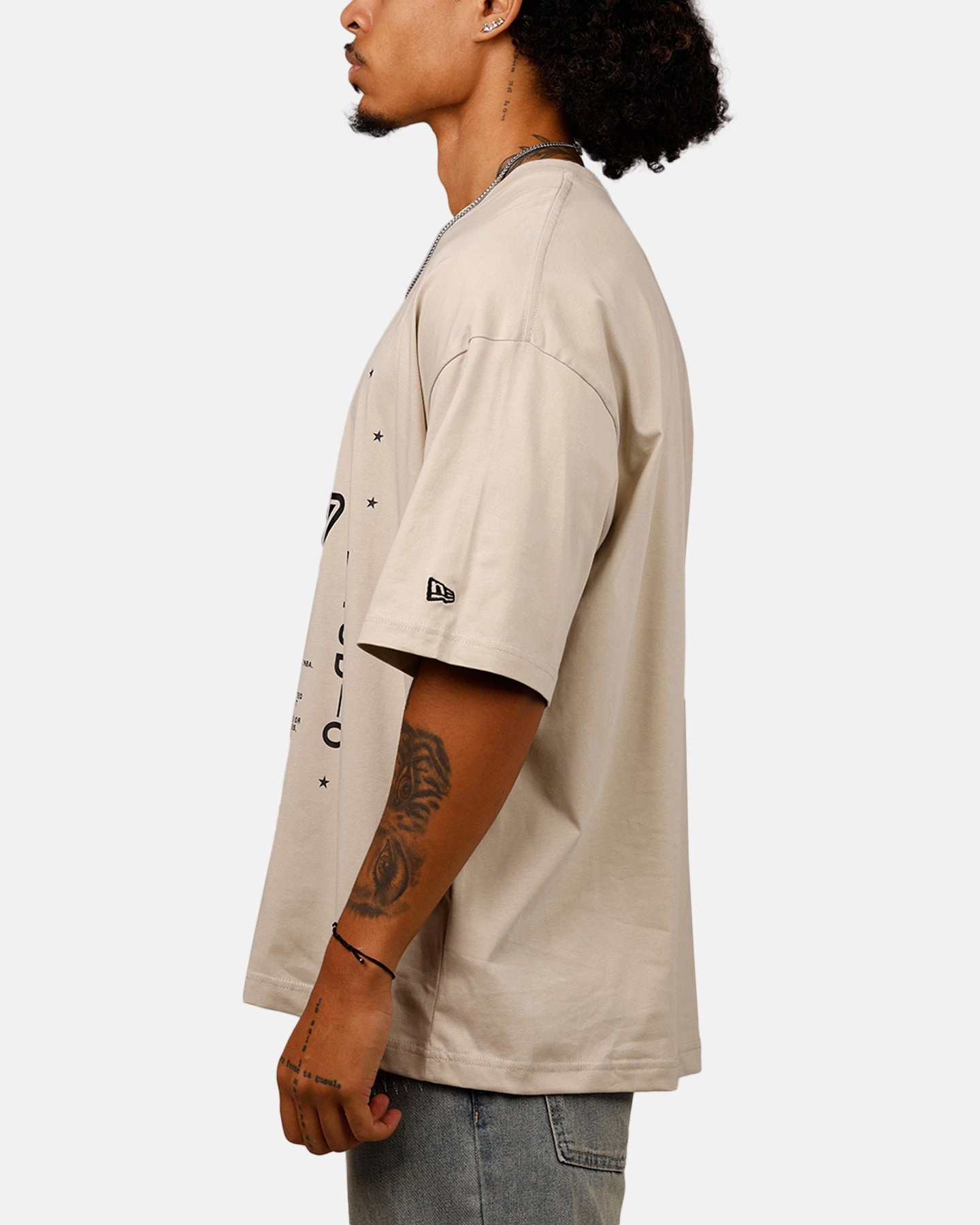 New Era X Bristol Studio Los Angeles Lakers 'Teams Edition' T-Shirt Stone Smart Comfort Light Style