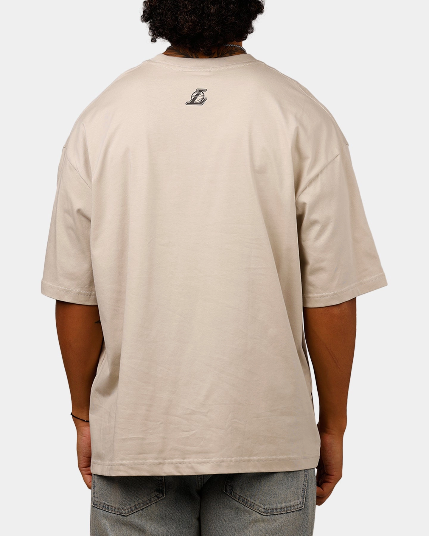 Flattering Cut New Era X Bristol Studio Los Angeles Lakers 'Teams Edition' T-Shirt Stone