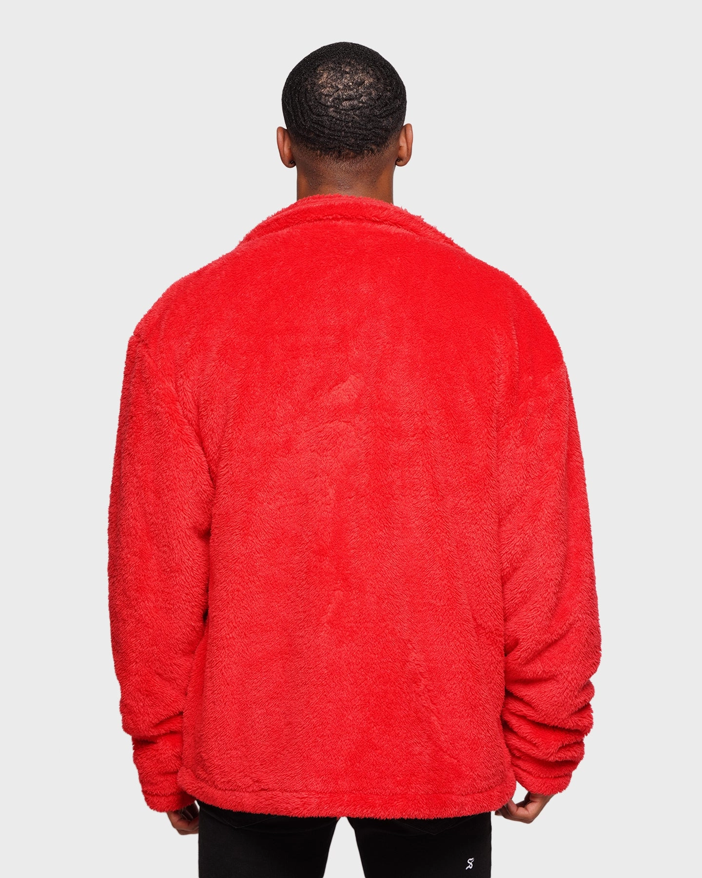 XXIII Talha Red Fur Jacket Red Poise Rack
