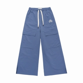 Temperature Regulating Fabric Anti Friction Lining Women's Honor The Gift Drawstring Loose Cargo Pant 'Sky Blue'