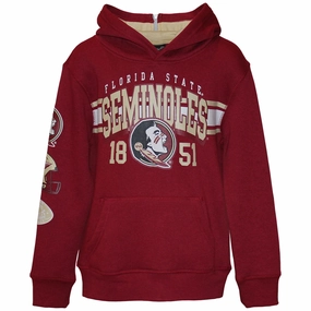 Active Daily Wear Outerstuff Kid's Florida State Seminoles/Seminole Logo Pullover Hood - Garnet