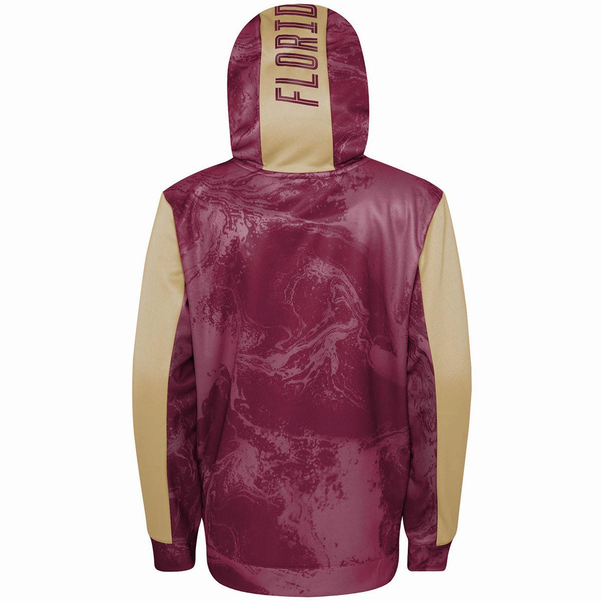 Streetwear Skin Friendly Blends Outerstuff Youth Seminole Logo Color Blocked Performance Hood with - Garnet/Gold