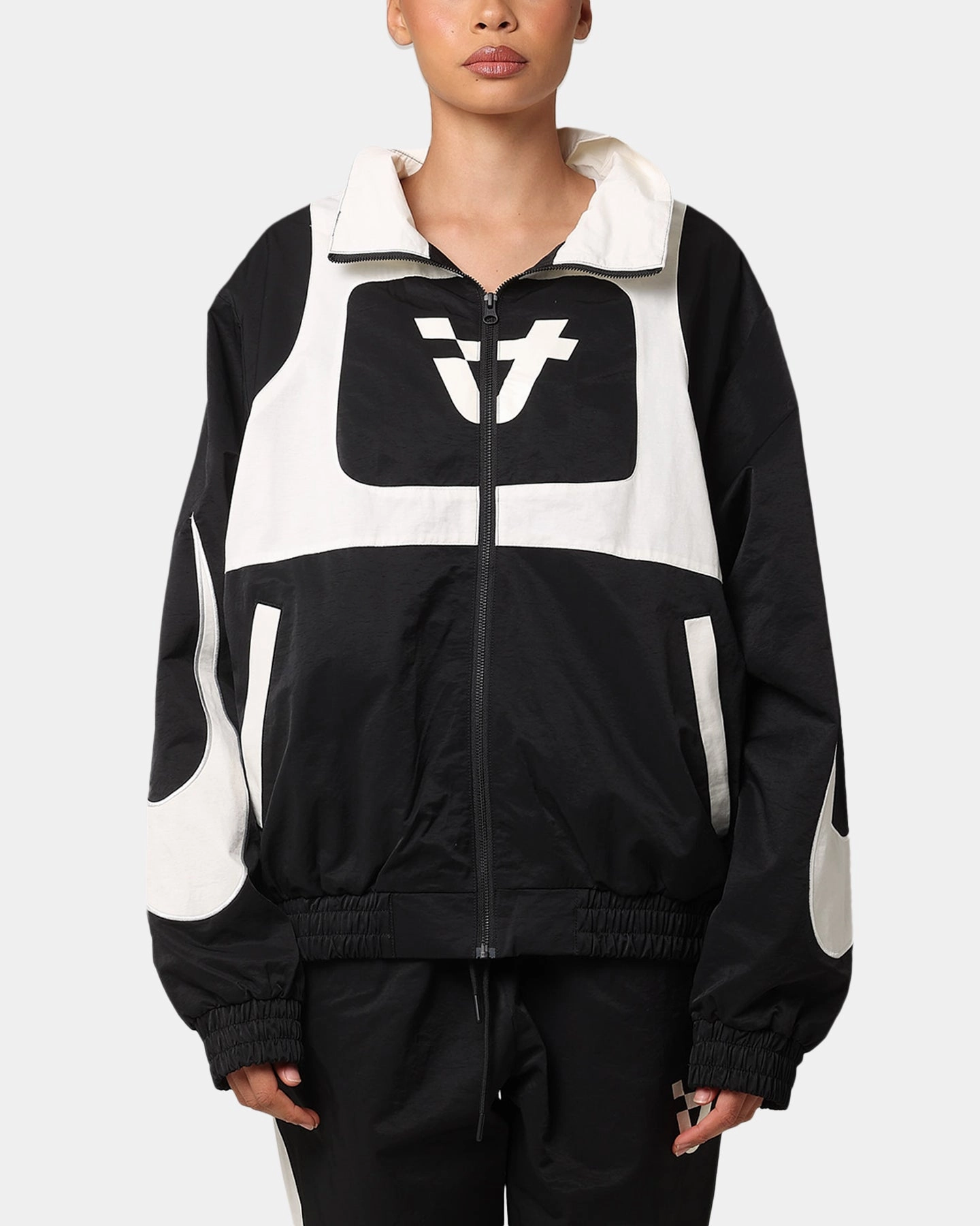 Calendar High Quality The Anti Order Speed Windbreaker Jacket Black/Off White