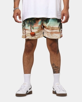snowboard clothing Overtime Paradise Palm Shorts Palm Print