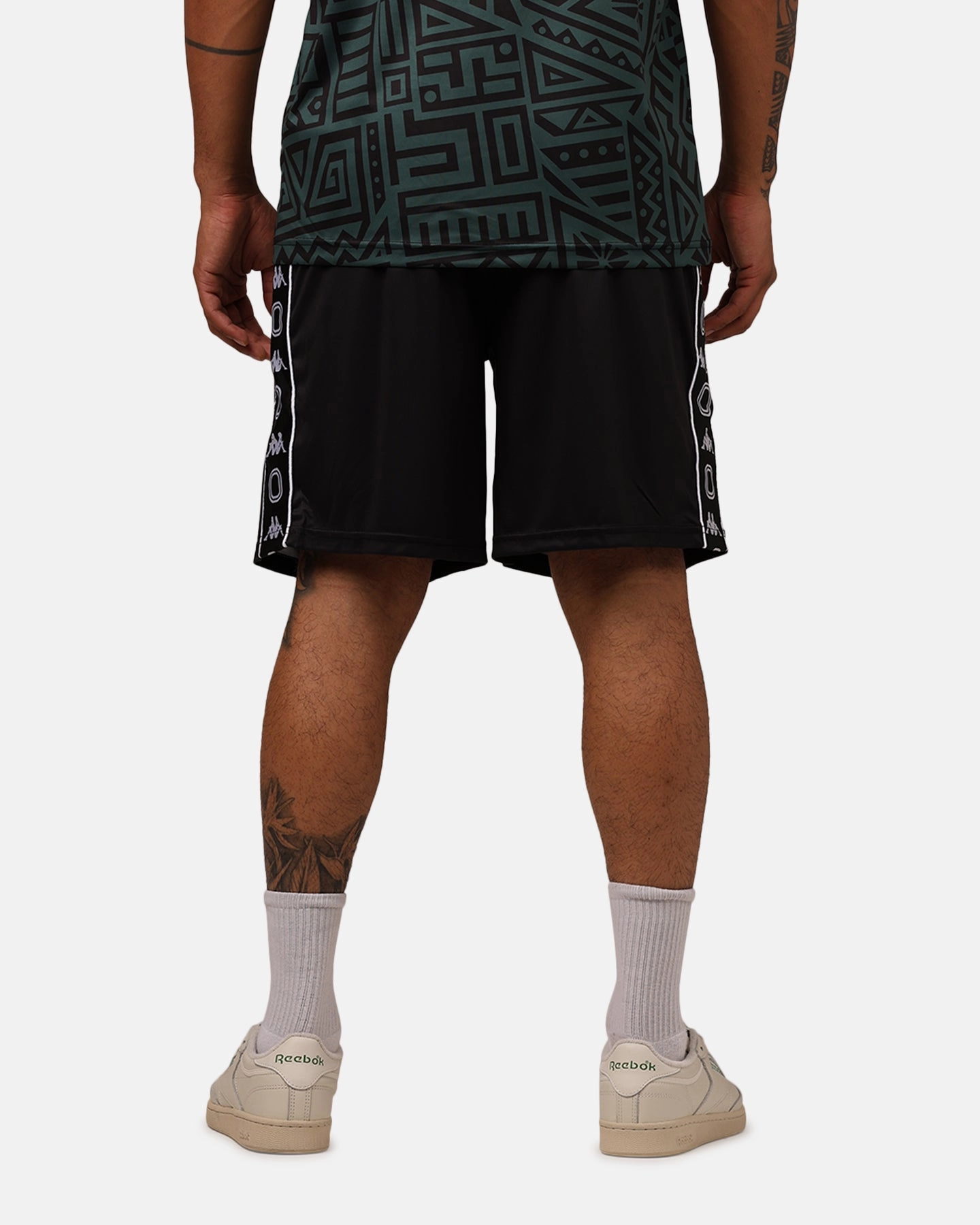 Water Resistant Overtime X Kappa Brooklyn Shorts Black