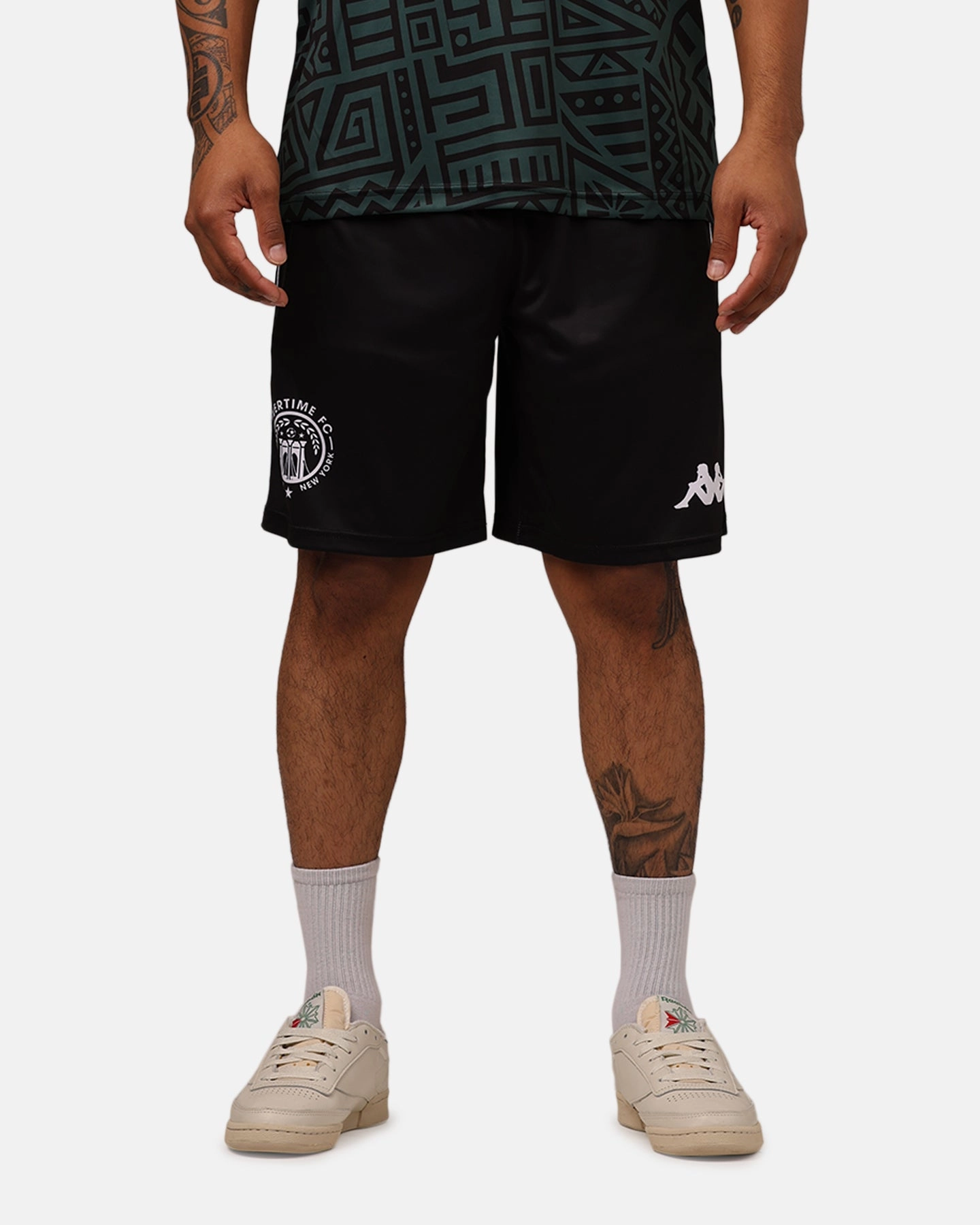 Overtime X Kappa Brooklyn Shorts Black Clean Aesthetic Tactical Attachment Loops