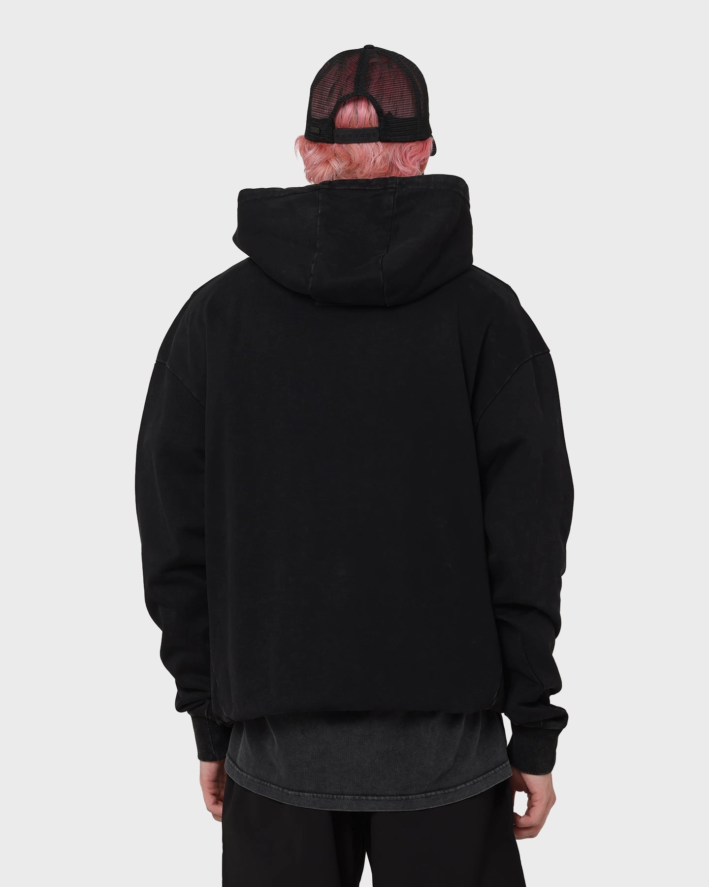 PYRA Old Town Vintage Hoodie Vintage Black Non Irritating Collar Nightwear